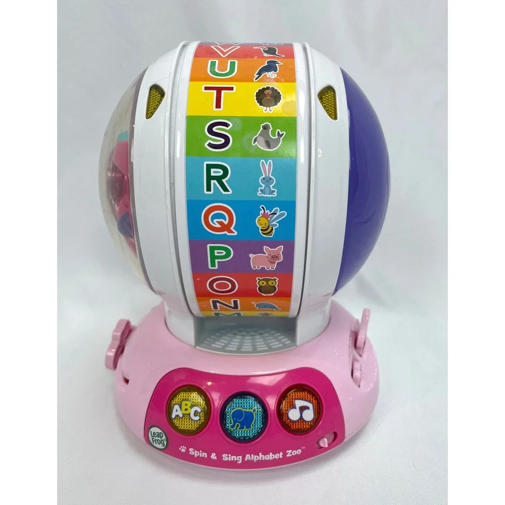 LeapFrog Spin & Sing Alphabet Zoo ABC Spinning Wheel Educational‎ Toy Works
